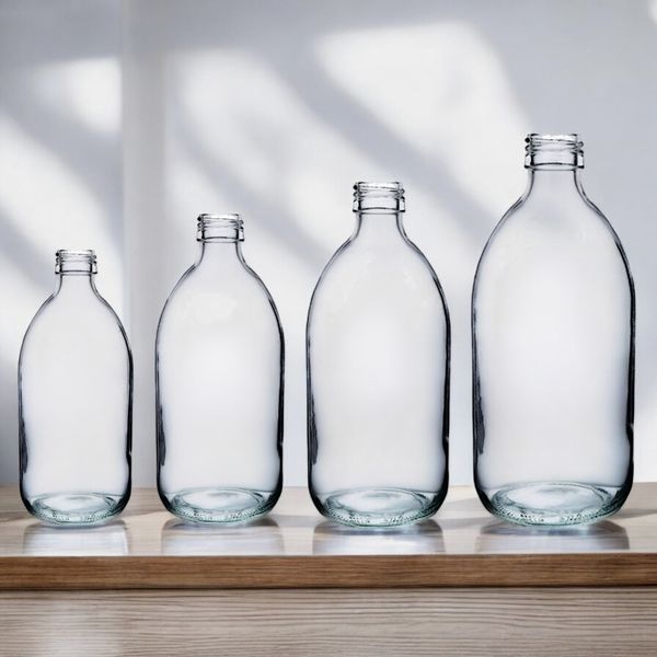 Medicinflaskor i Klart Glas