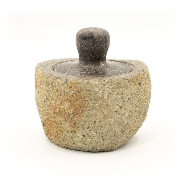 Maceta de enraizamiento con piedra de río natural - Mediano (aprox 12x8 cm)