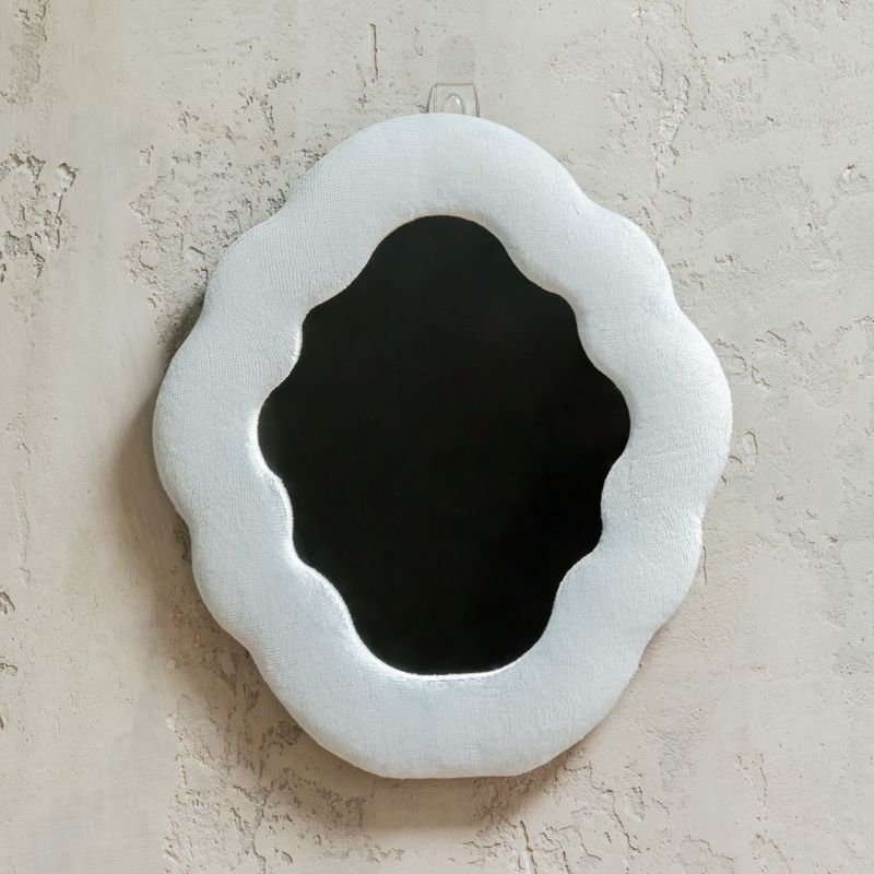 Soft Squiggly Mirror - Cloud - Cloud Blue
