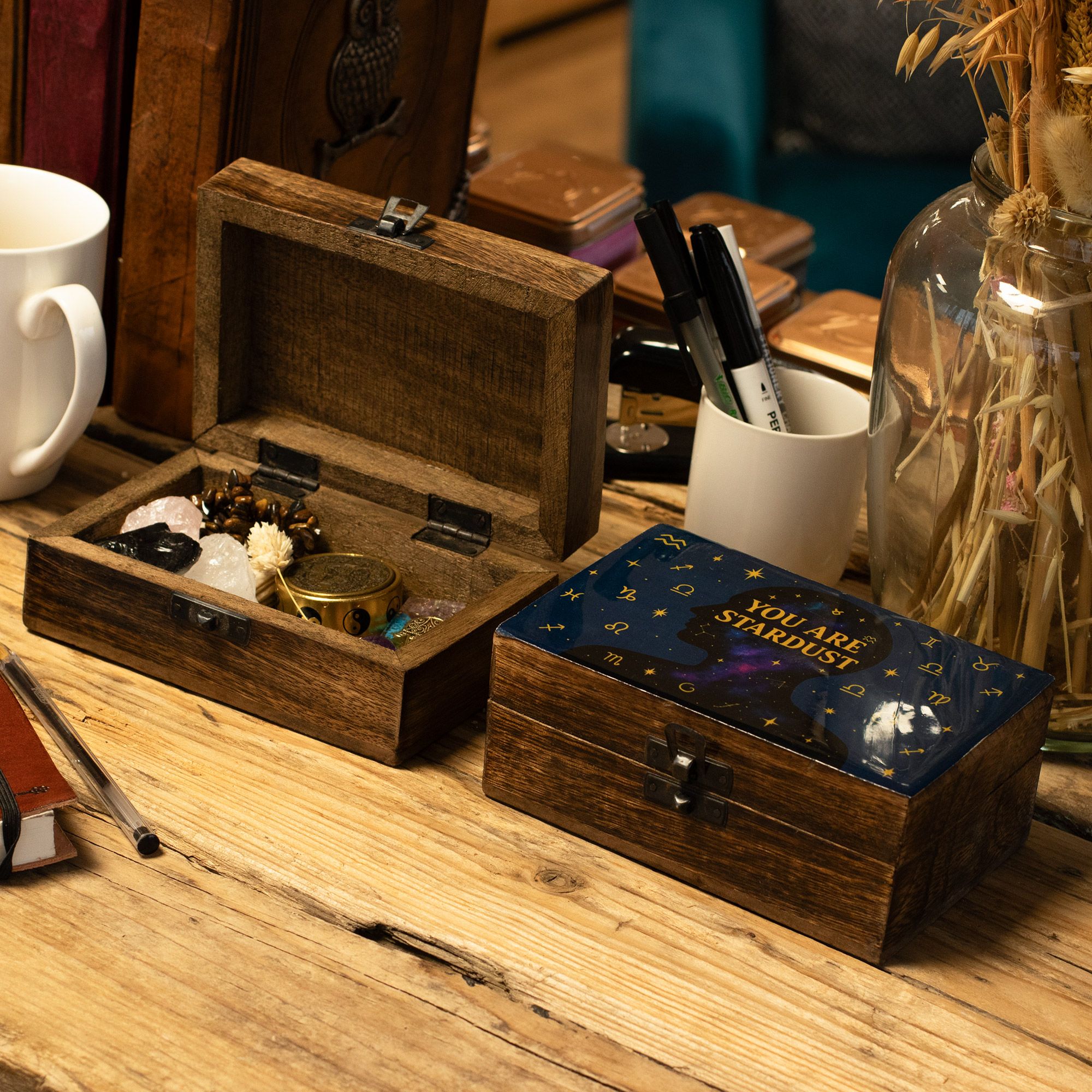 Medelstor Emaljerad Ask - You are Stardust