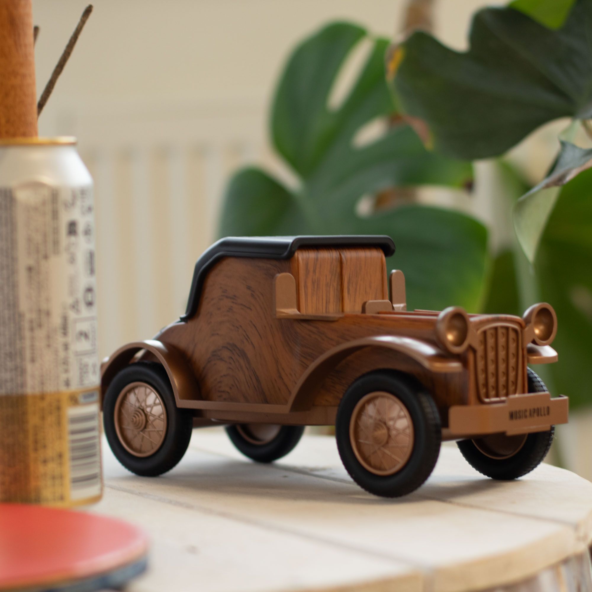 Altifalante Clássico Carro Vintage e Suporte Para Telemóvel - Bluetooth - 5 watts