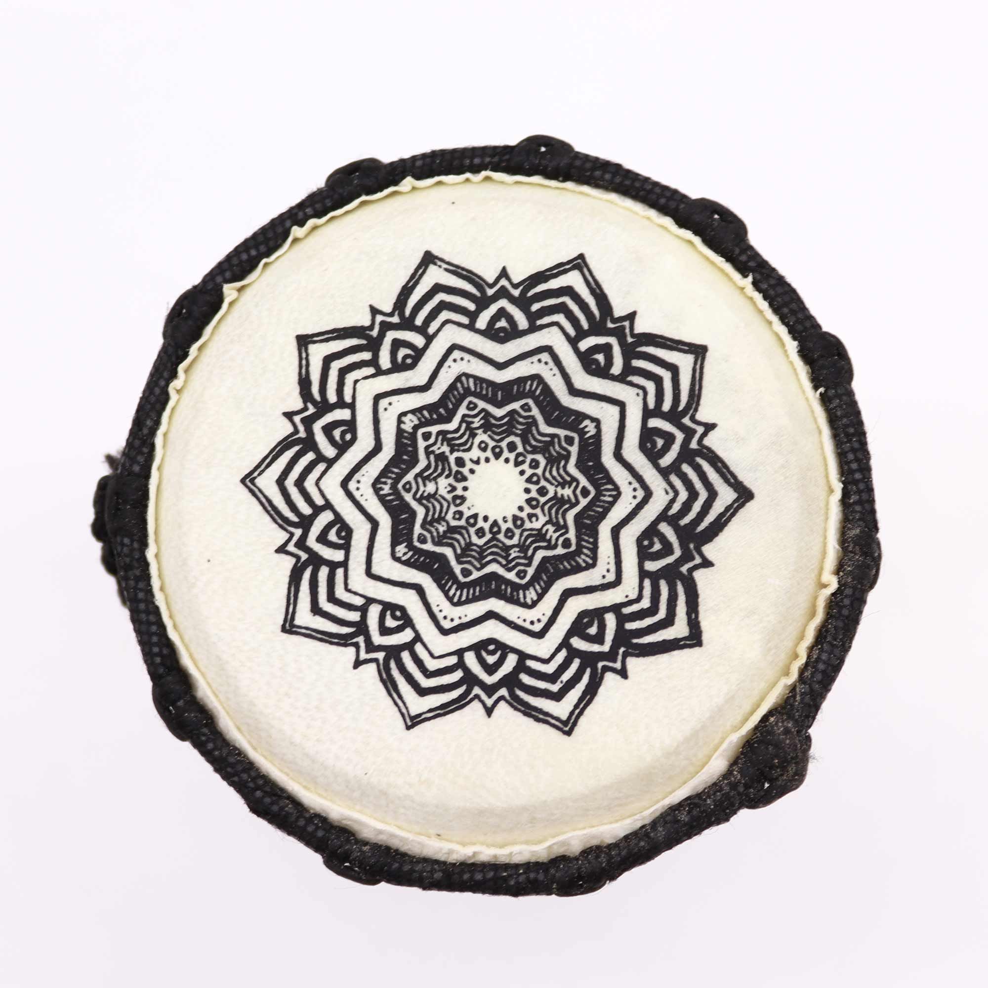 Tambor Djembe hecho a mano con tapa ancha - 15 cm