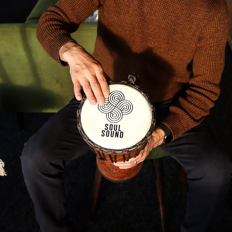 Medium Pro Djembe Drum - Soul Sound (low) - Medium 40cm (18cm Diameter)