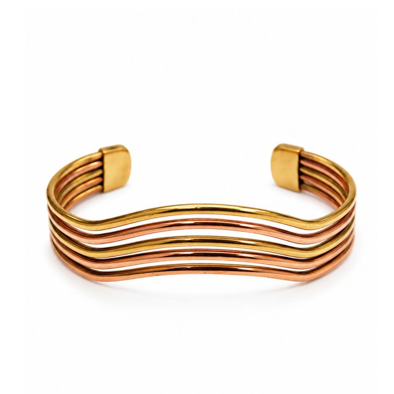 Koppar Elemental Waves-armband (blandade)