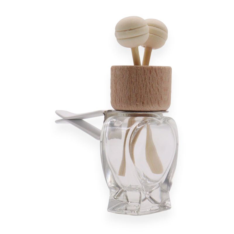 Clear- Car Diffuser Vent Attach Bottles - 8ml - (3 assorted designs x 4)