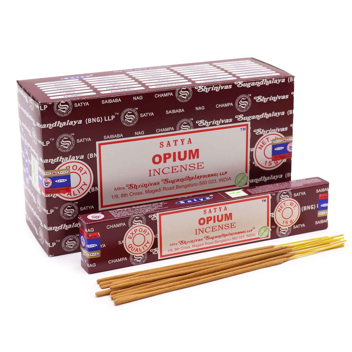 Bastões de incenso Satya 15 g - Ópio