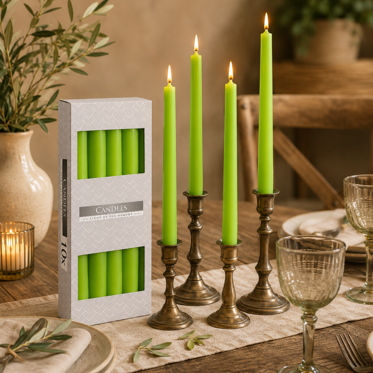 Velas de mesa