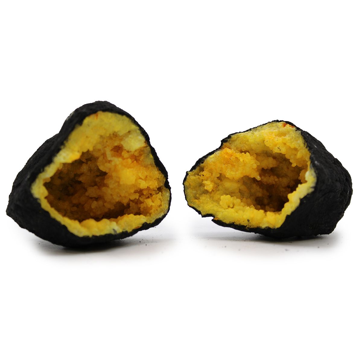 Geodas de calcita colorida - Pedra Preta - Amarelo