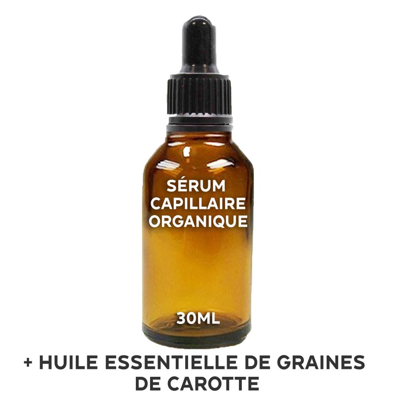 Organické Vlasové Sérum bez Etikety 30ml - Mrkvové Semeno