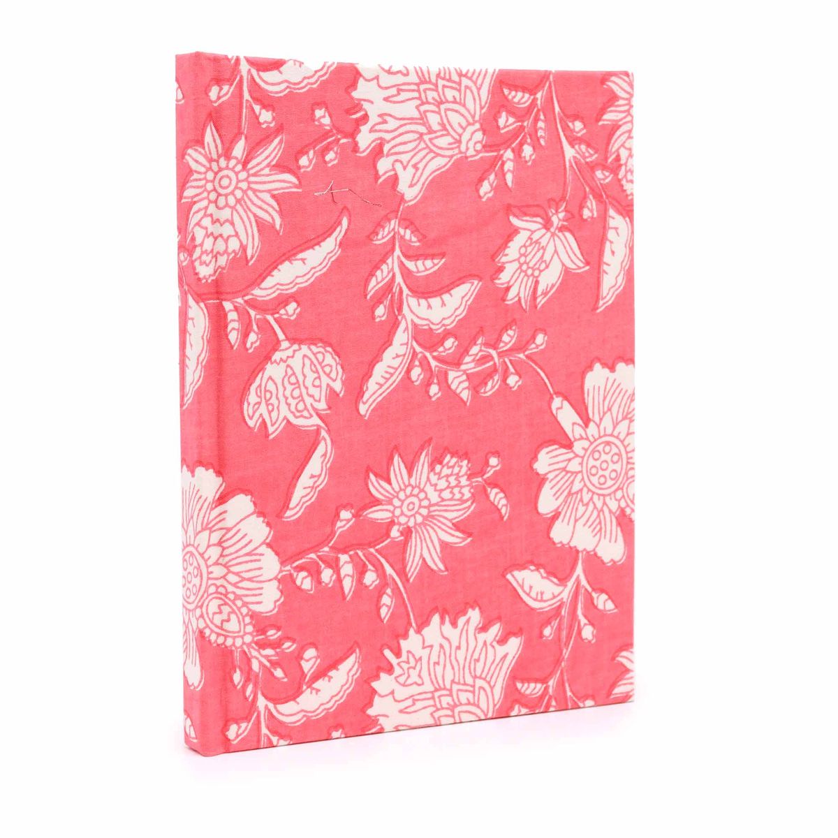 Cadernos com encadernação em algodão 20x15 cm - 96 páginas - Floral rosa