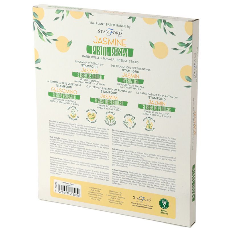 Pack de 6 Bâtonnets d'Encens Masala Végétal - Jasmin