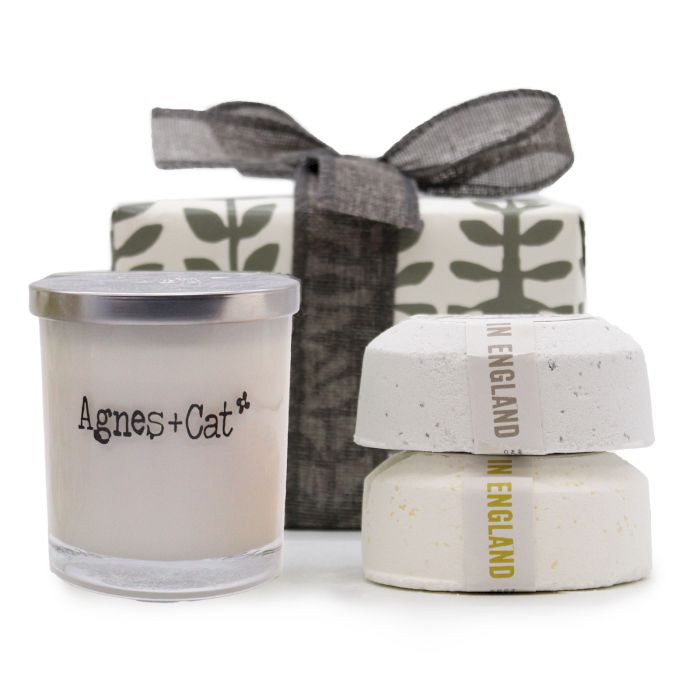 conjunto de presente Agnes+Cat