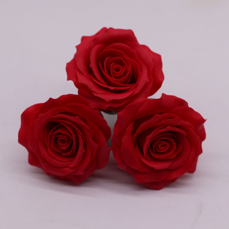 Tvålblommor till Hantverk - (5-lager) Romantisk Ros - Röd
