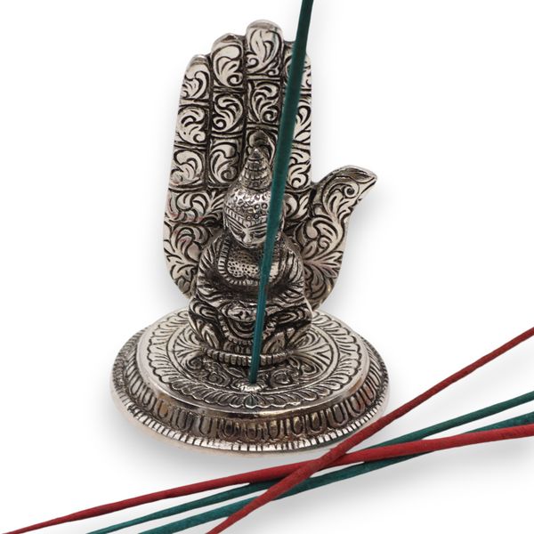 Porte-encens main Bouddha 13x9cm