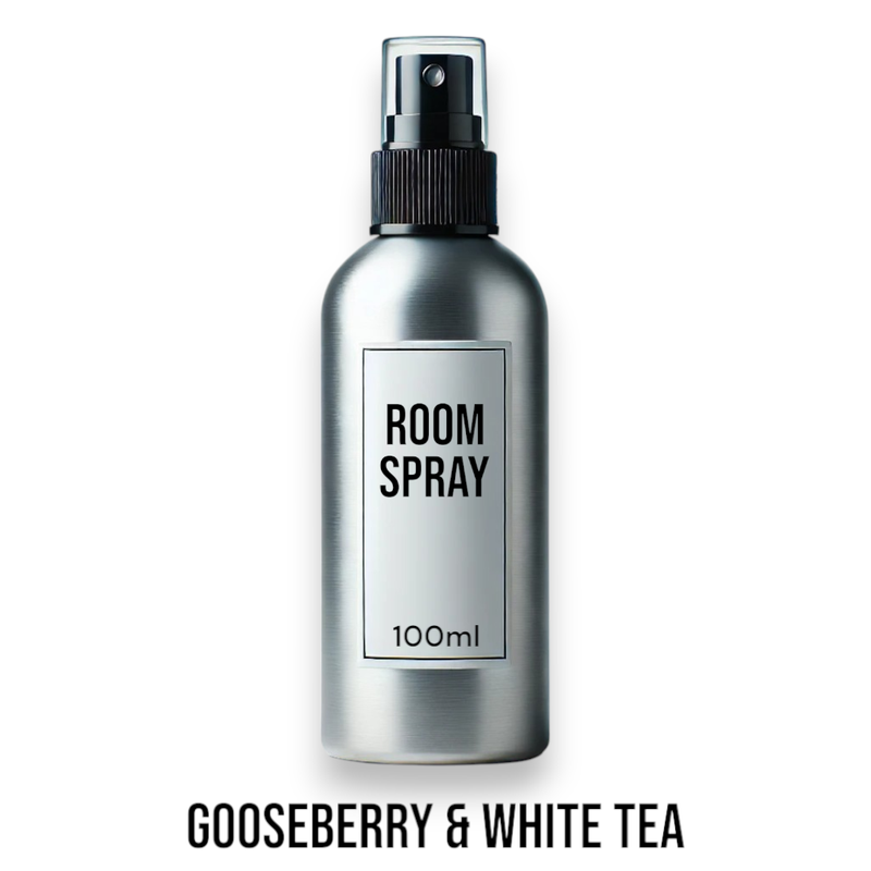 Pokojový Sprej bez Etikety - 100ml - Angrešt a Bílý Čaj