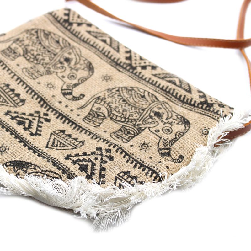 Sac à Franges Imprimé - Éléphant
