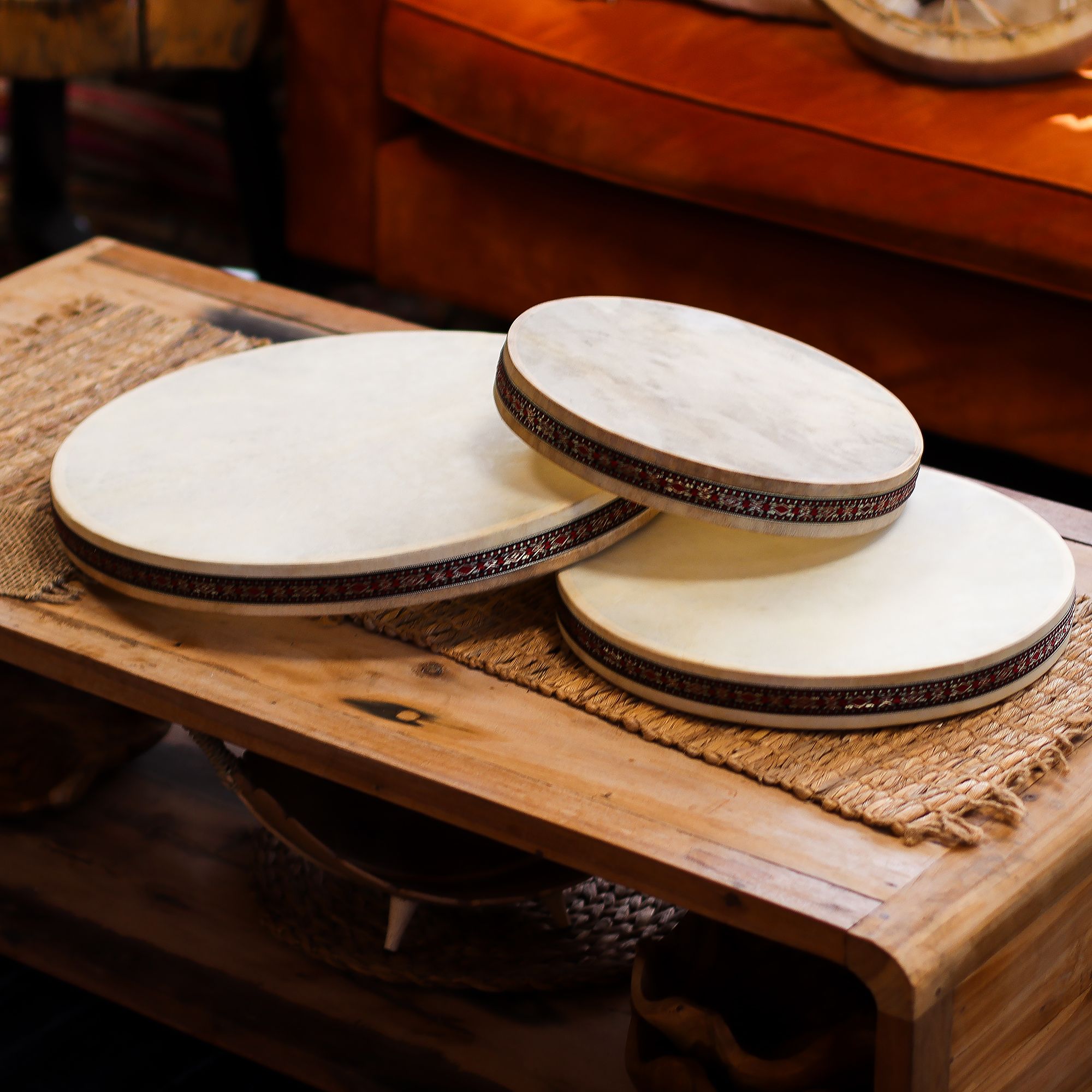 Tambor Oceânico Xamânico para Terapia do Som – 35 cm