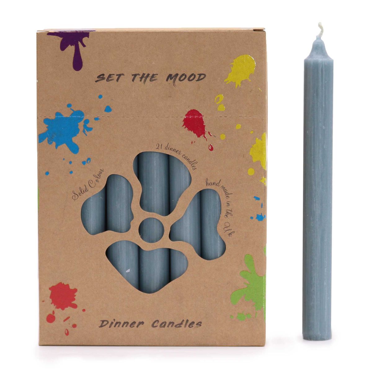 Jogo de Velas de mesa de Cor Sólido