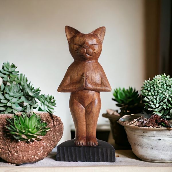 Yogakatzen aus Holz