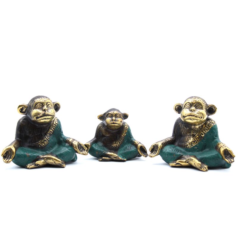 Set de 3 - Famille de Singe Yoga (asst sizes)