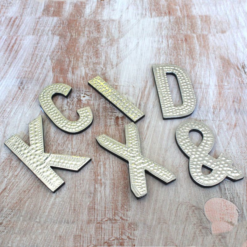 Petites Lettres en Aluminium – E