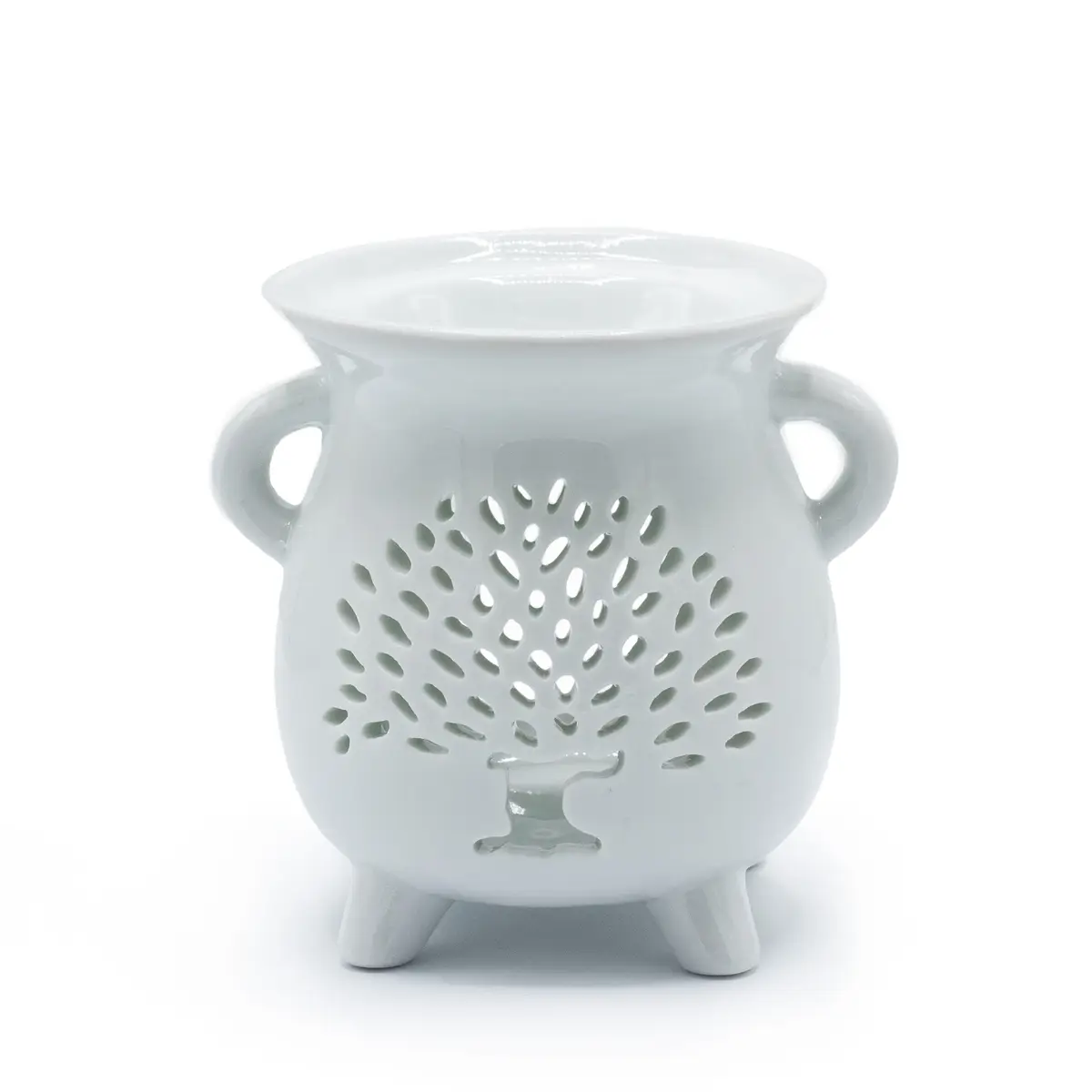 Caildren Oil Burner - Tree of Life - White — Incense Burners · GlowDuty apothecary