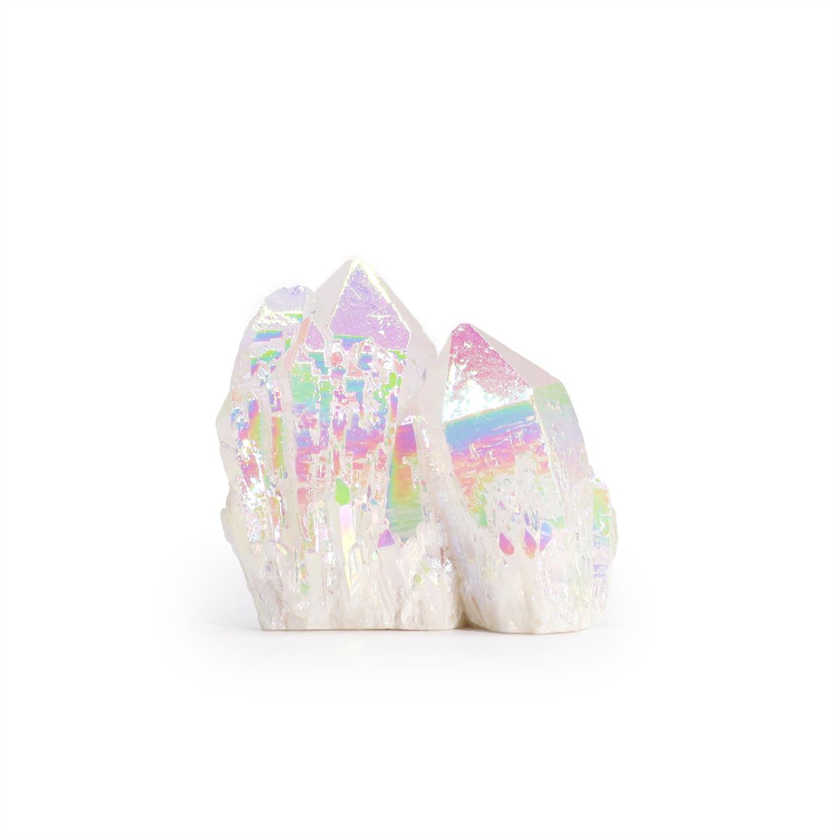 Quartzo Natural Melhorado Médio - Quartzo Anjo Aura (aprox. 100-150 g, 7-10 cm)