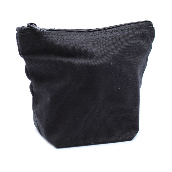 Saco de higiene de algodão preto 10 onças - mini bolsa