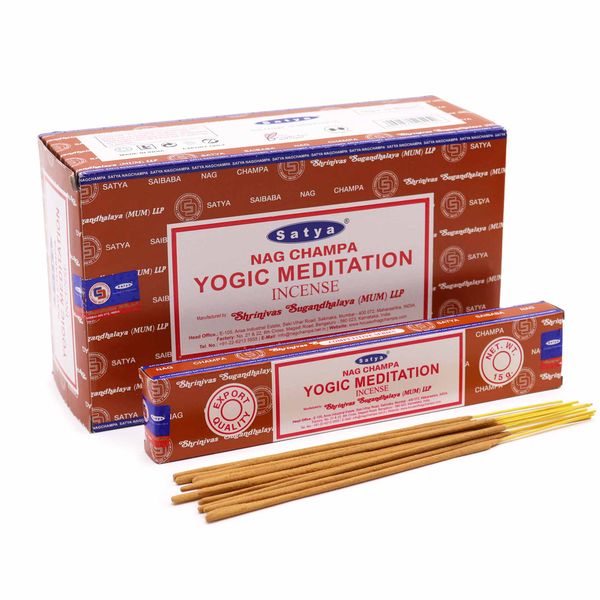 Bastões de incenso Satya 15g - Meditação Yógica