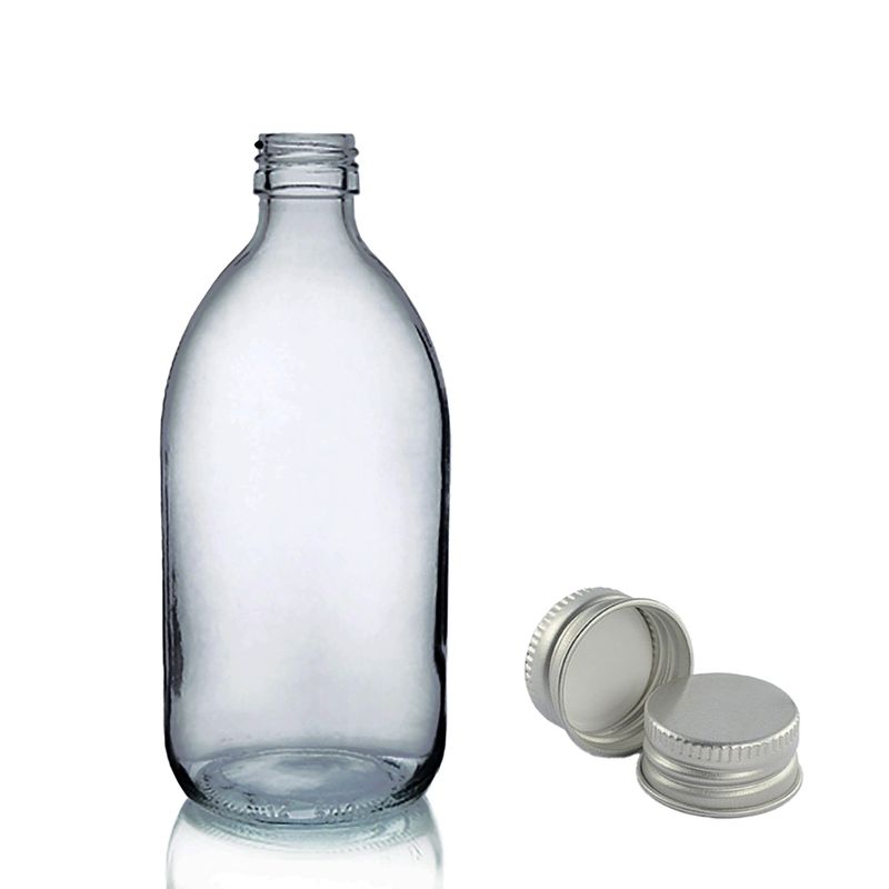 250ml Matná Skleněná Lékovka - Bez Uzávěru