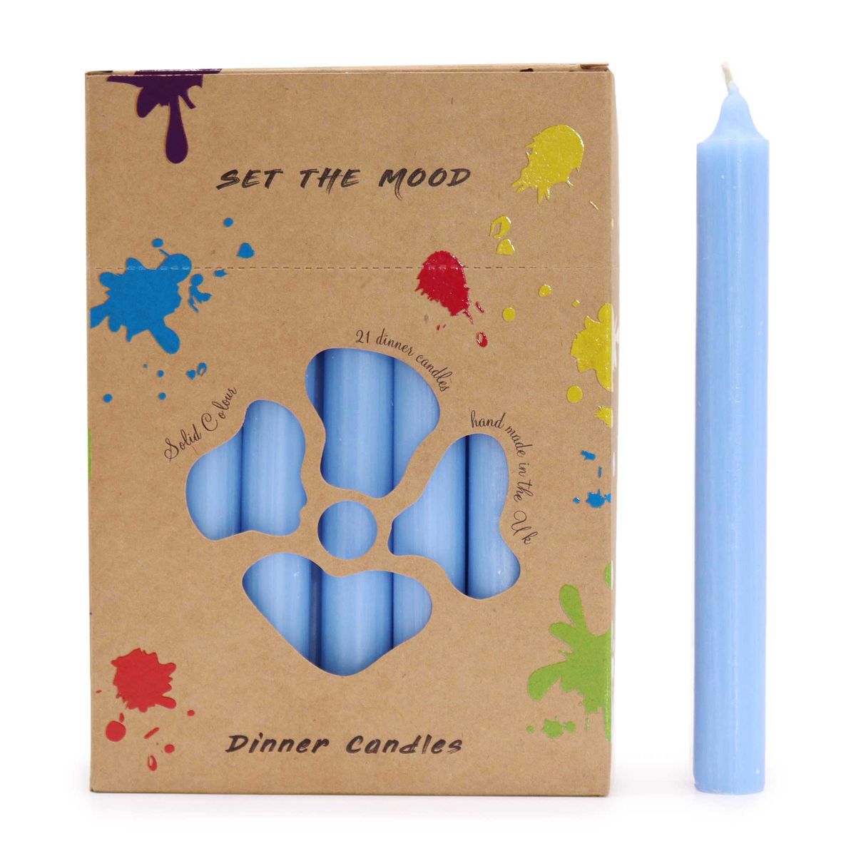 Jogo de Velas de mesa de Cor Sólido
