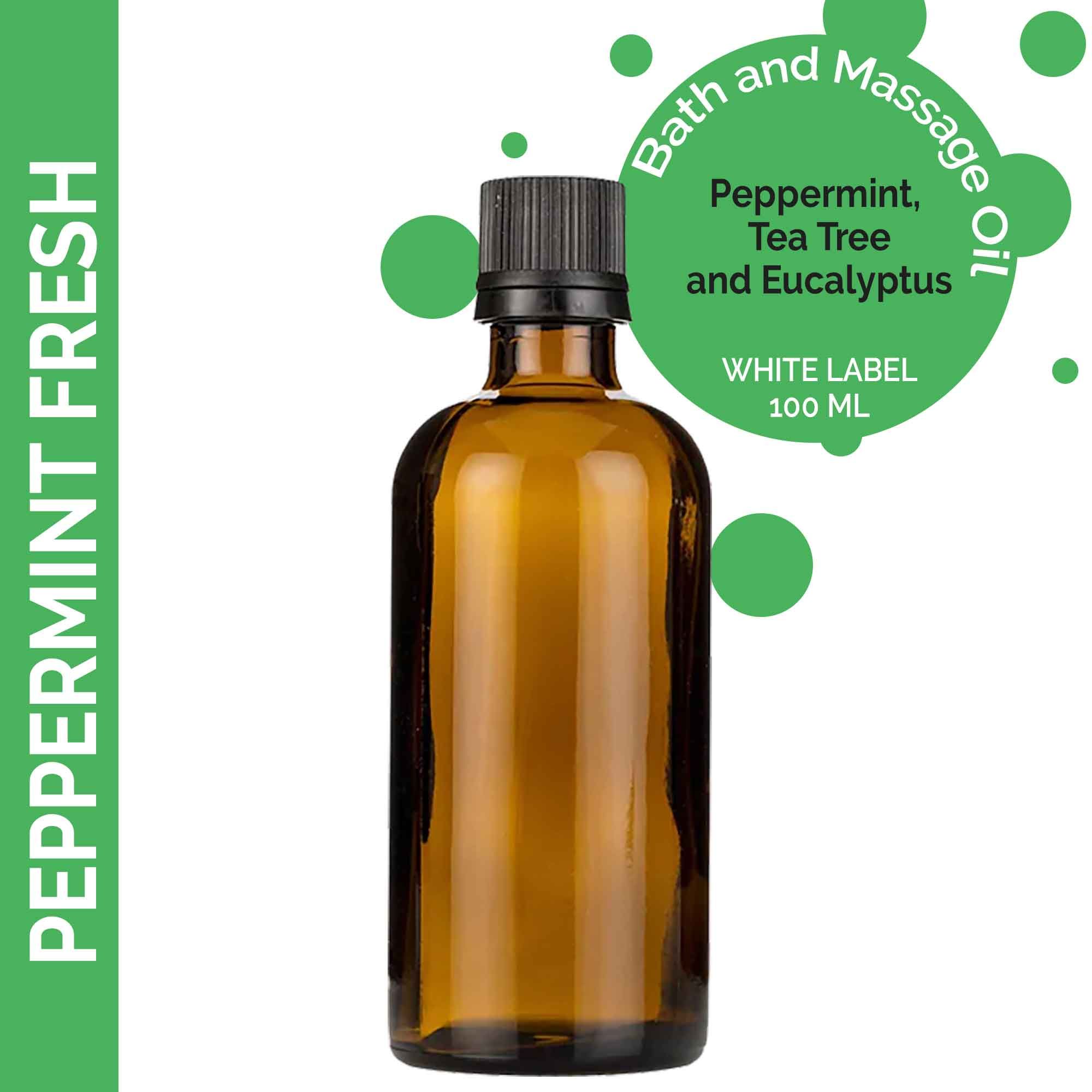 Peppermint Fresh Massage Oil - 100ml - White Label