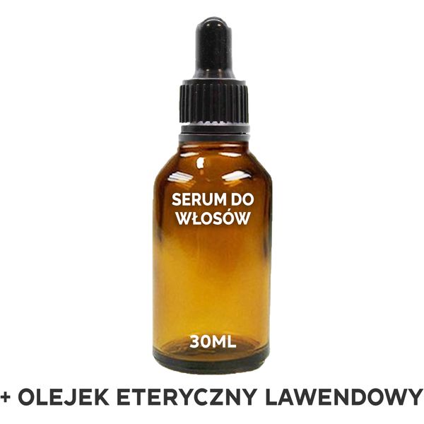 Organiczne Serum do Włosów 30 ml - Lawenda - BEZ ETYKIETY