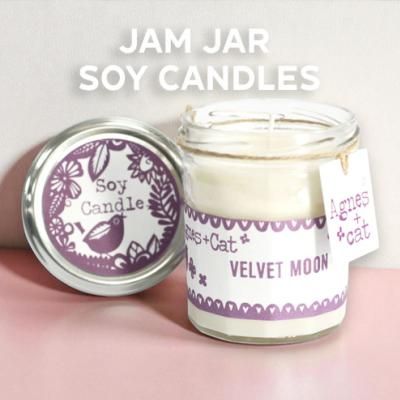 Soy Wax Jam Jar Candles Wholesale | Agnes and Cat