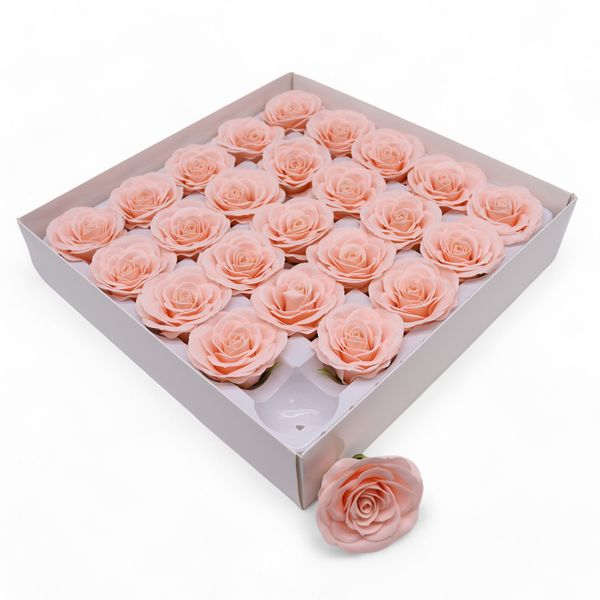 Fleur de savon artisanale - Lrg (7 couches) Rose vintage - Rose Édouardien