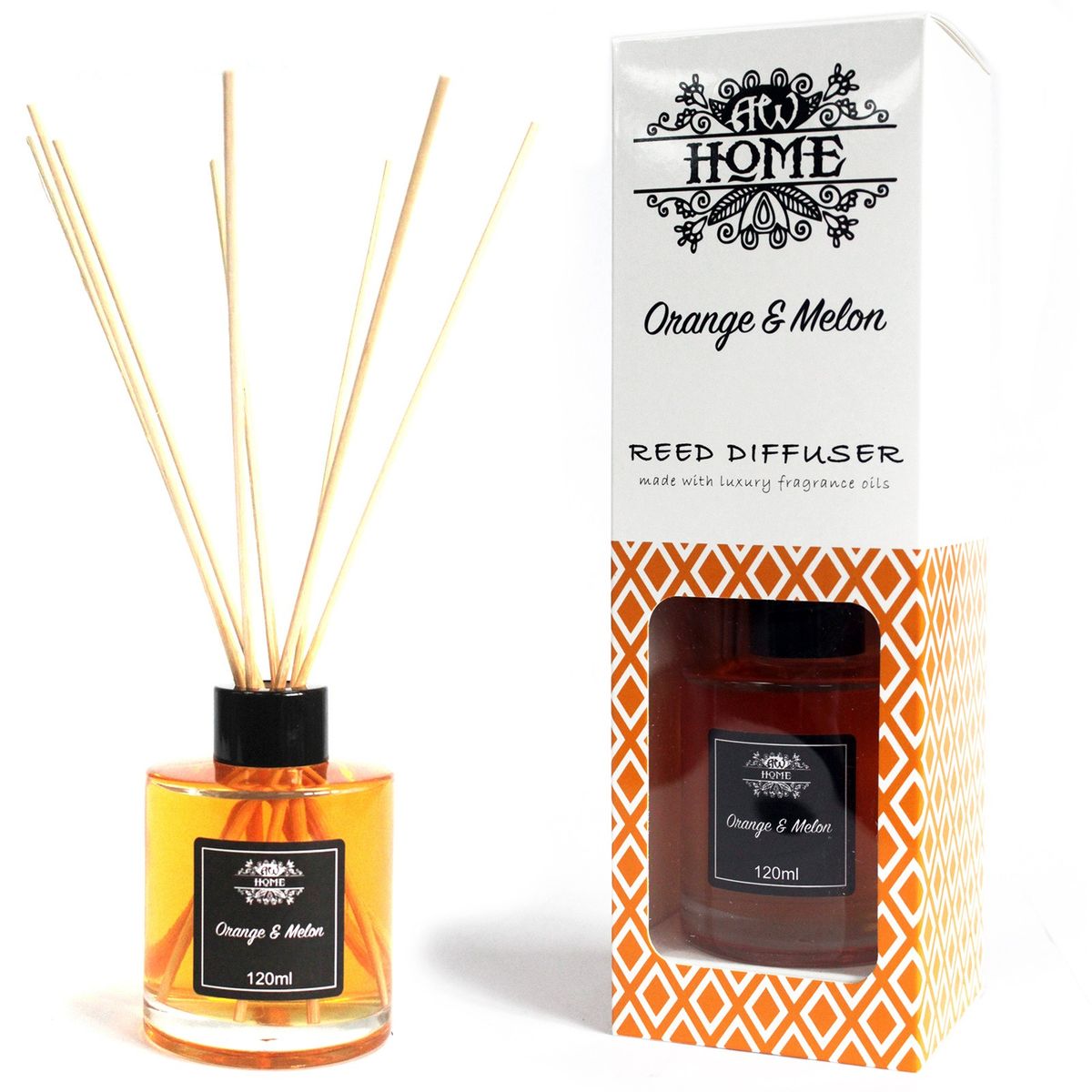 Difusor aromático 120 ml - laranja e melão