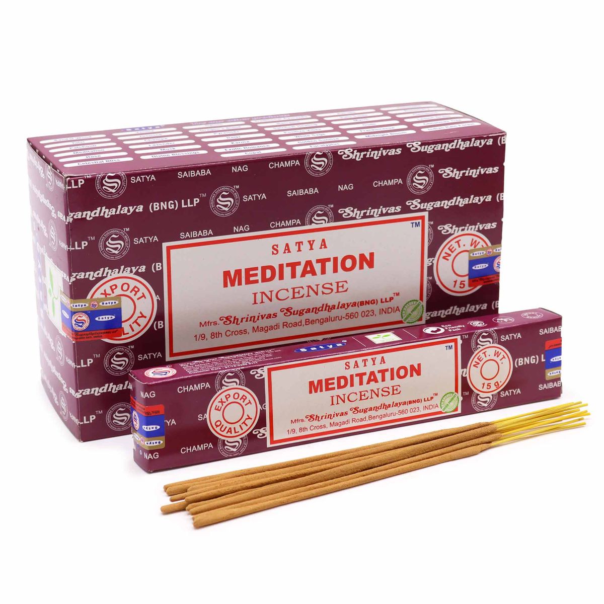 Varetas de incenso Satya 15 g - Meditação