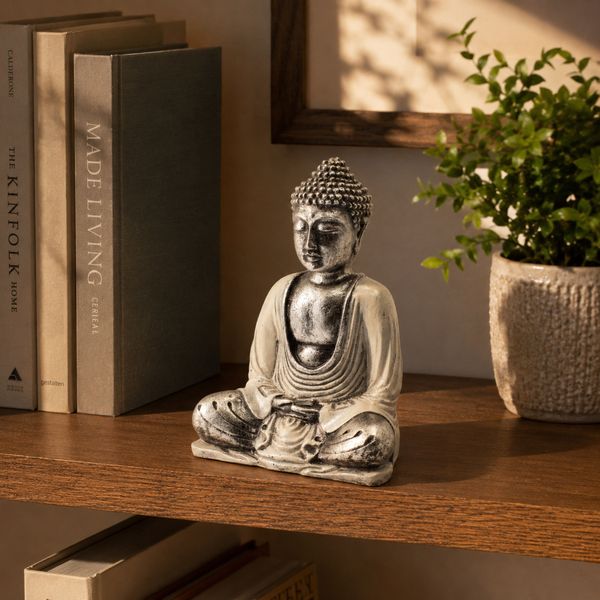 Fehér és Szürke Buddha - Közepes