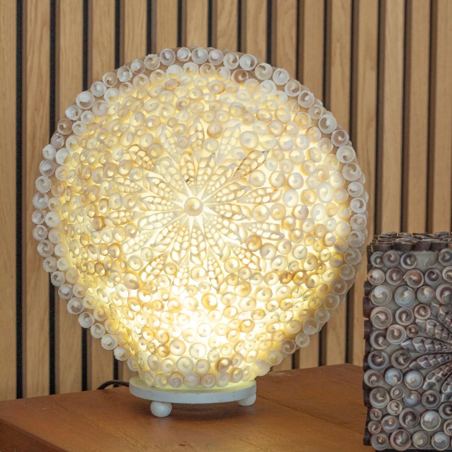 Boho Shell Lamp