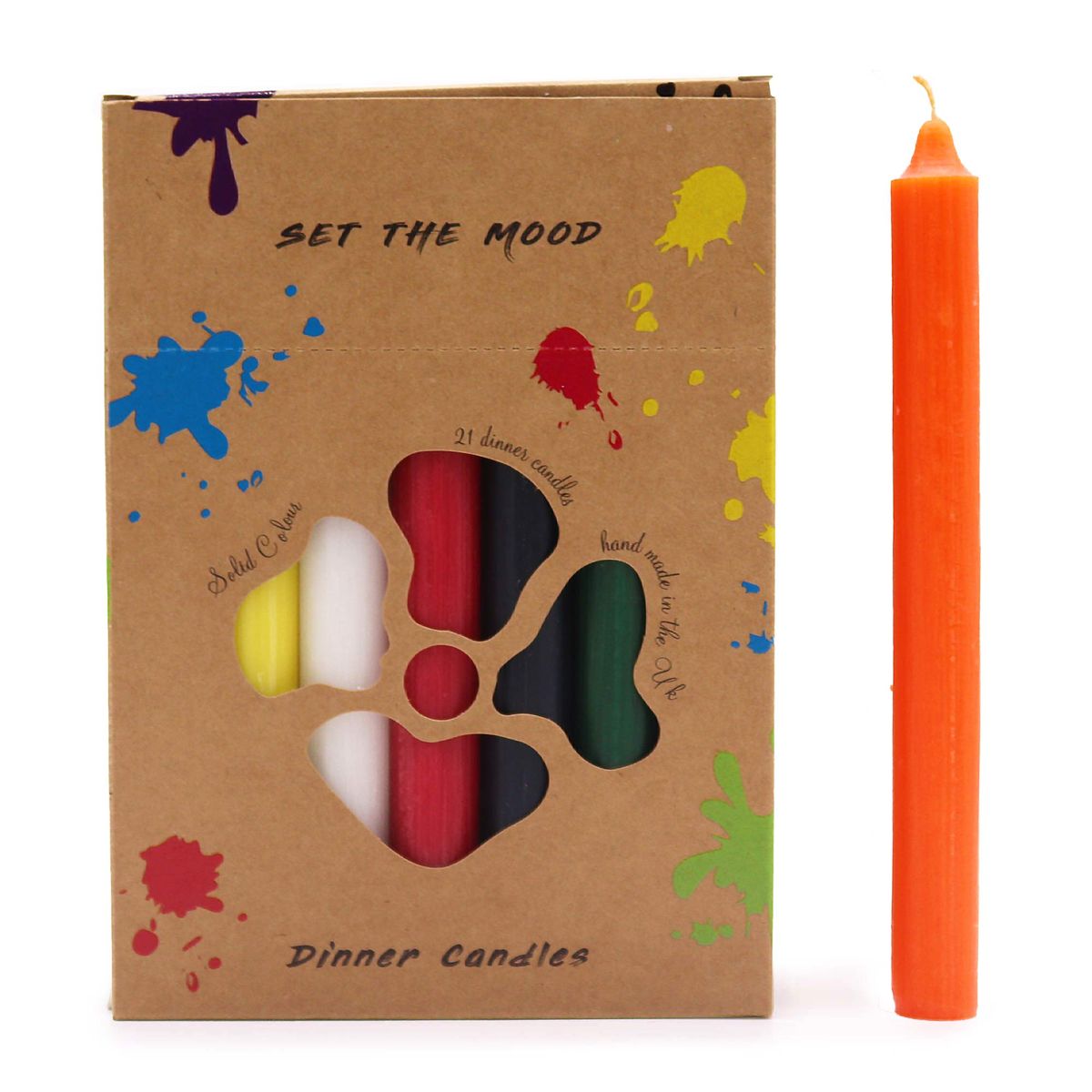 Jogo de Velas de mesa de Cor Sólido