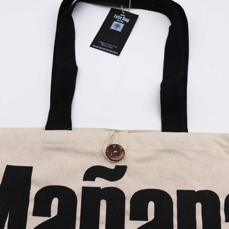 Класическа Памучна Чанта Mañana Mañana 36x43x10см (10 унции)