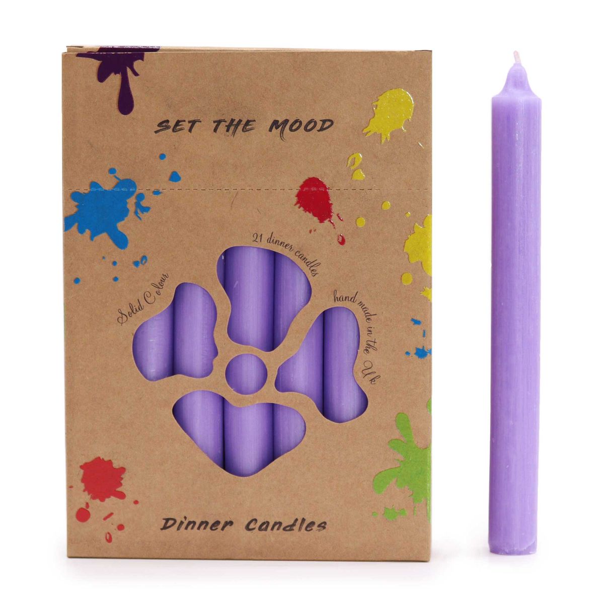 Jogo de Velas de mesa de Cor Sólido