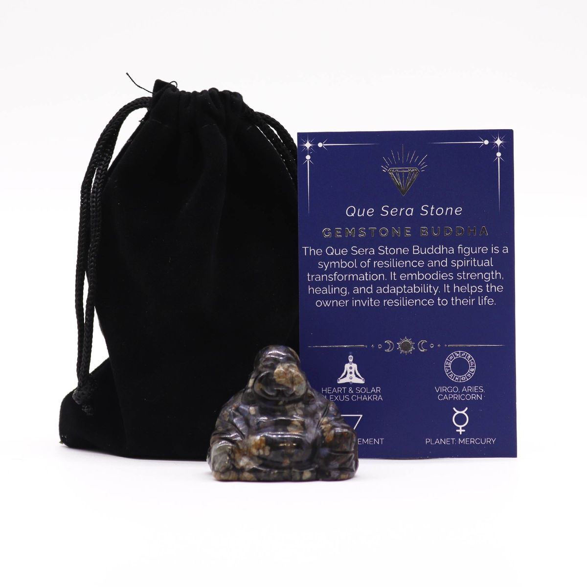 Gema Buda Pequeno - Pedra Que Sera 35x40x23mm