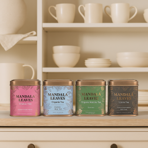 Té artesanal y matcha en latas