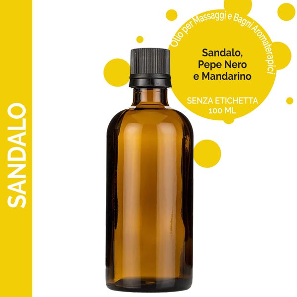 Olio per Massaggi 100ml - Sandalo (No Etichetta)