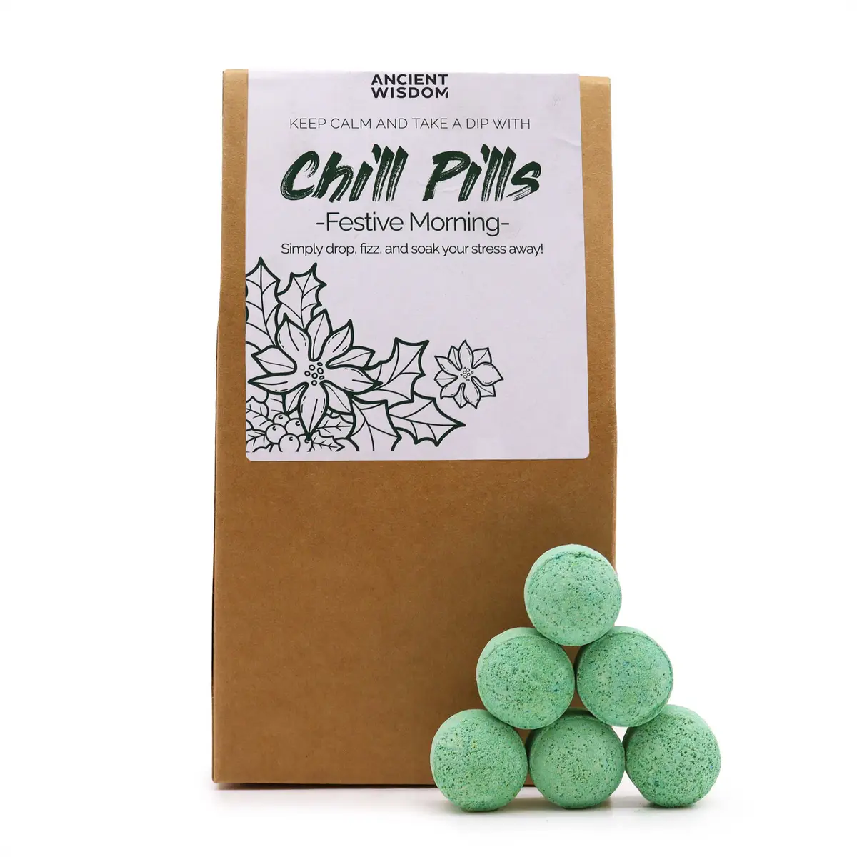 Chill Pills Gift Pack 350g - Festive Morning — Bath · GlowDuty apothecary