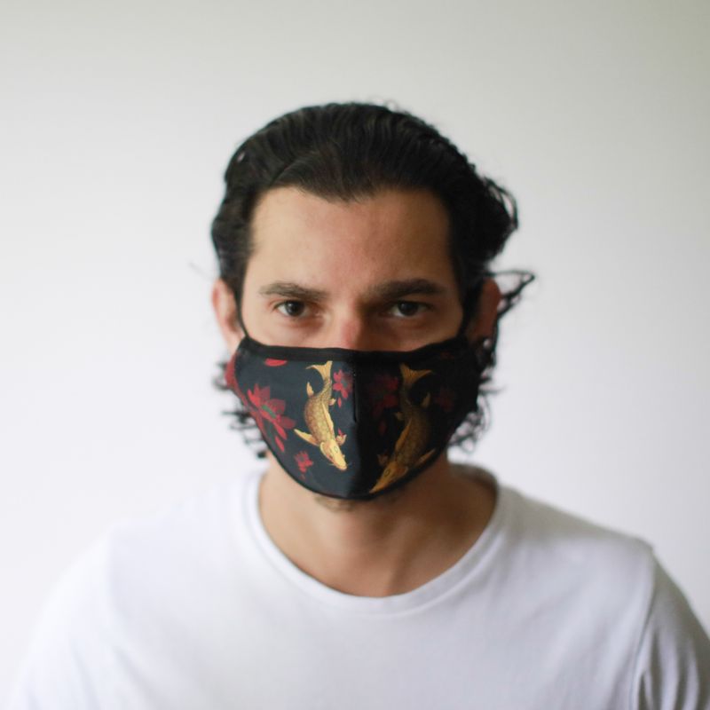 Masques Personnalisés en Tissu Adulte - Poisson Doré