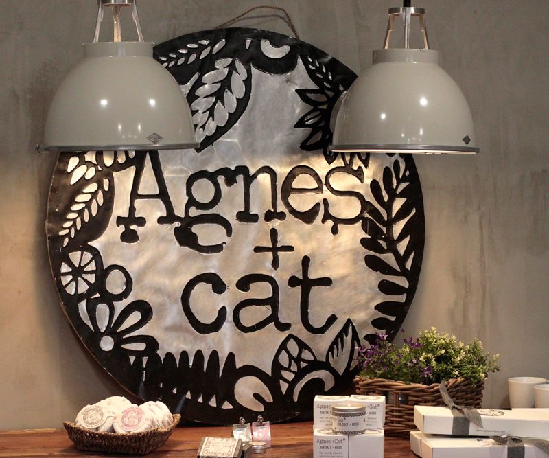 Agnes + Cat Metal Sign (1m)