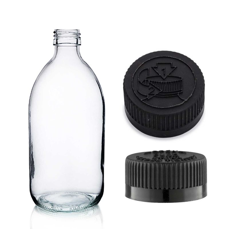 300ml Lékovky z Čirého Skla