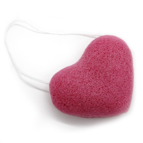 Eponge Traditionelle Konjac Coeur - Rose